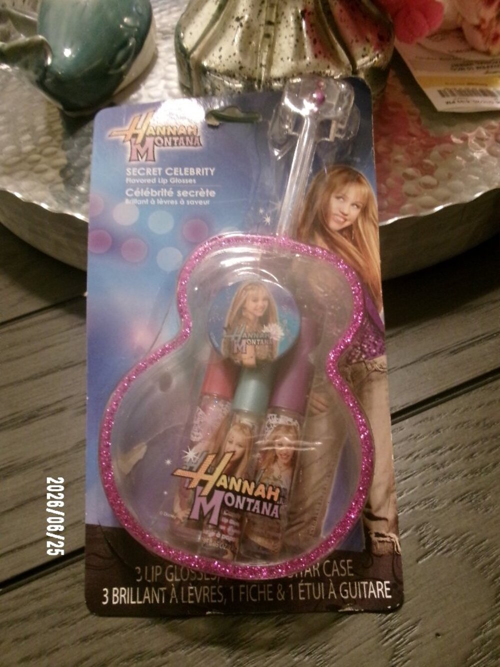 VTG New Disney Hannah Montana Secret Celebrity Cosmetic Flavored Lip Gloss Set 3